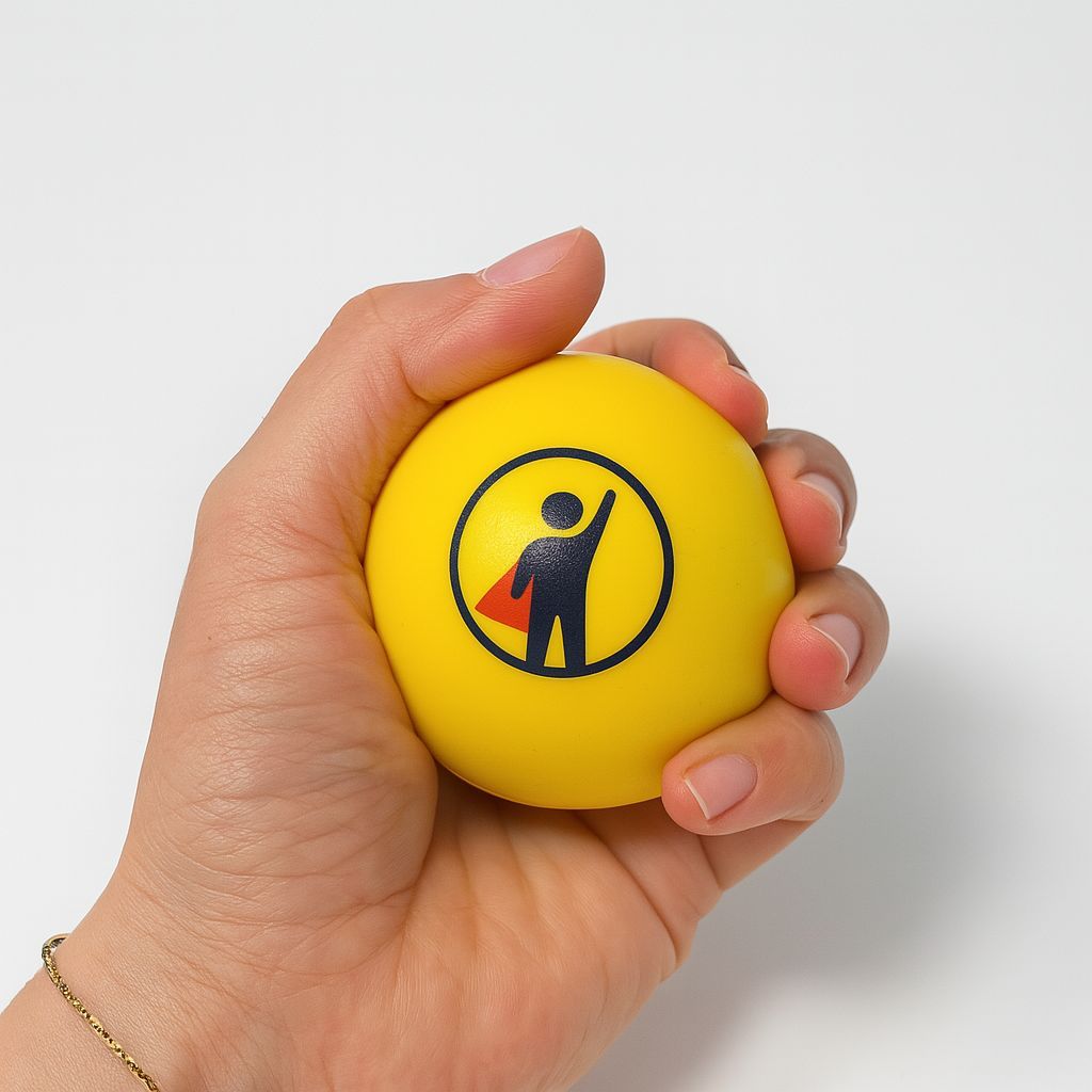 Kantoorheld stressbal