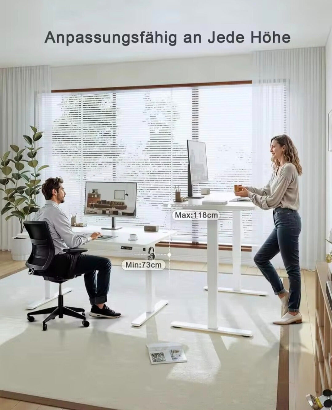 LiftDesk - Elektrisch in hoogte verstelbaar bureau