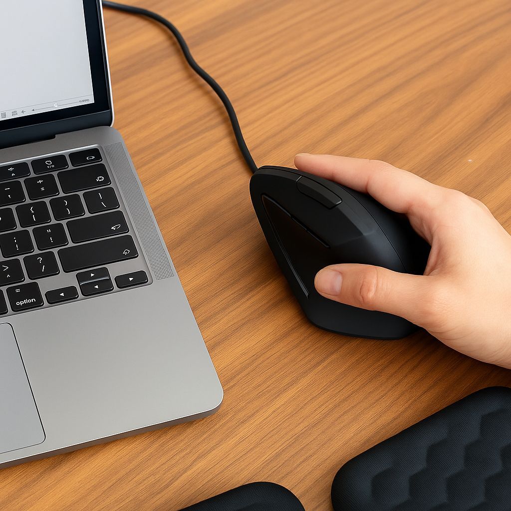 Ergonomische verticale muis