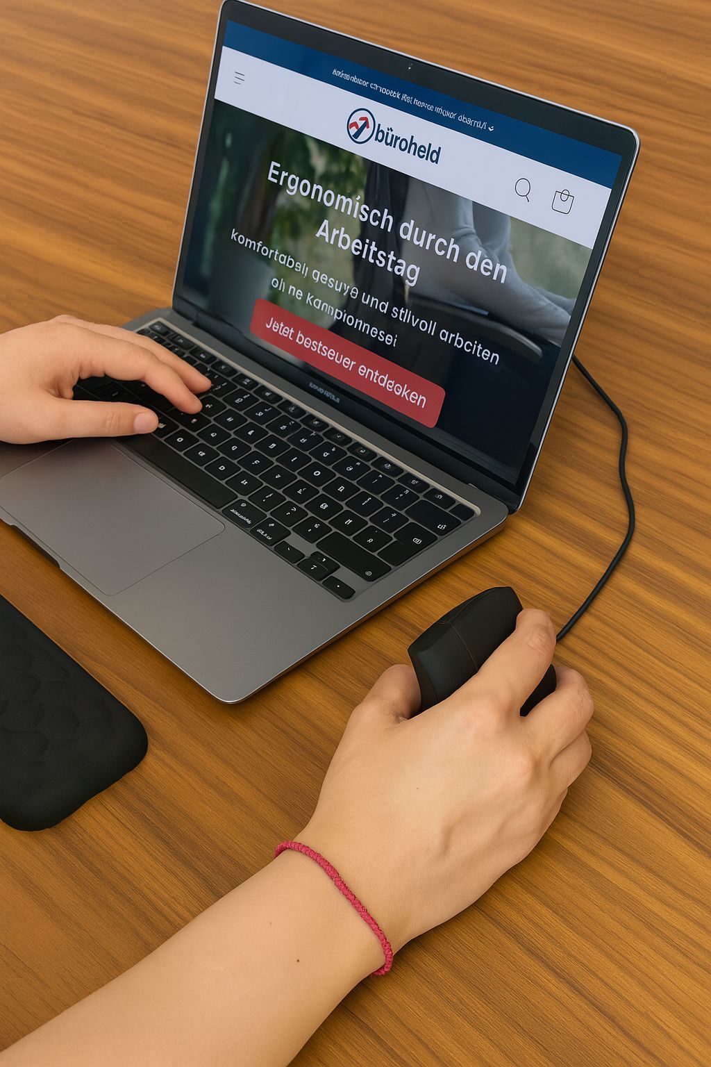 Ergonomische verticale muis