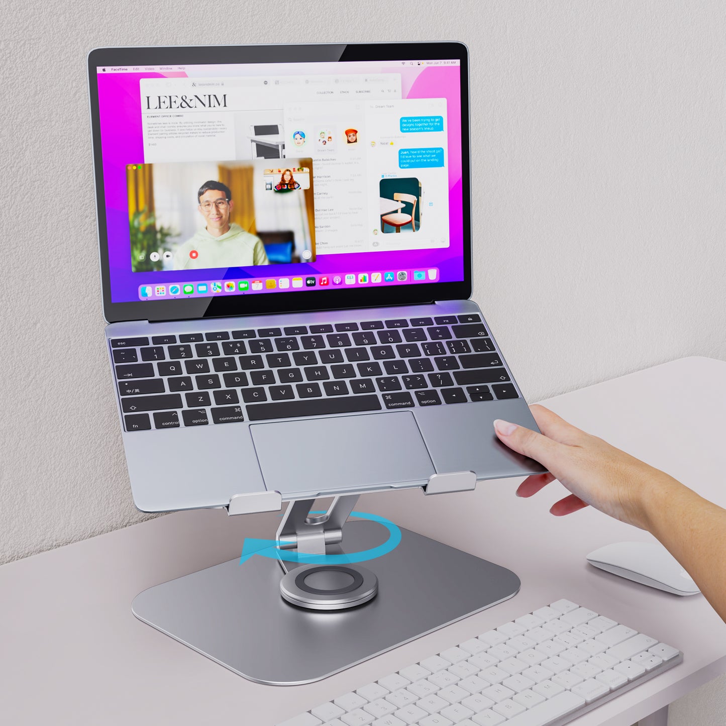 Ergonomische laptophouder