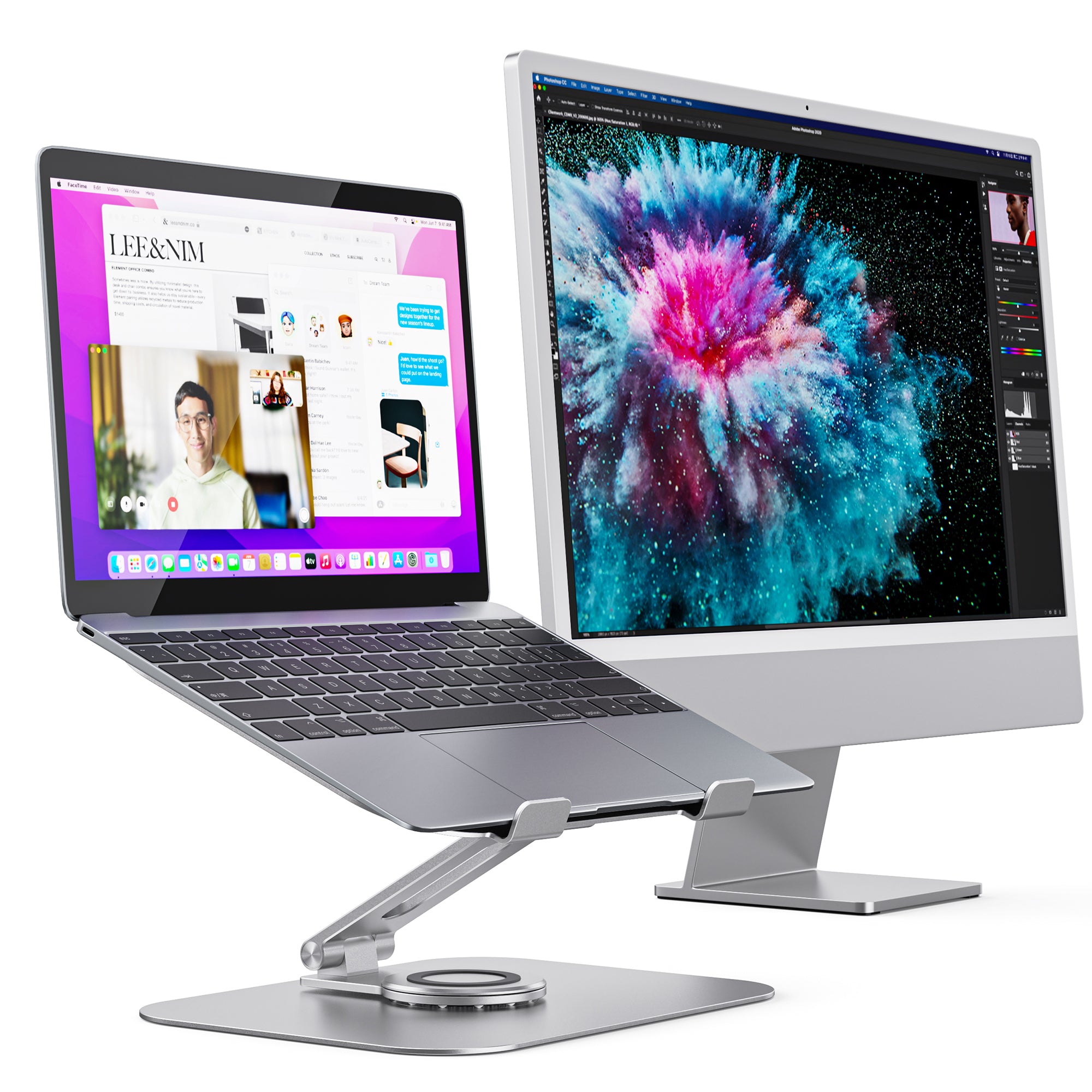 Ergonomische laptophouder