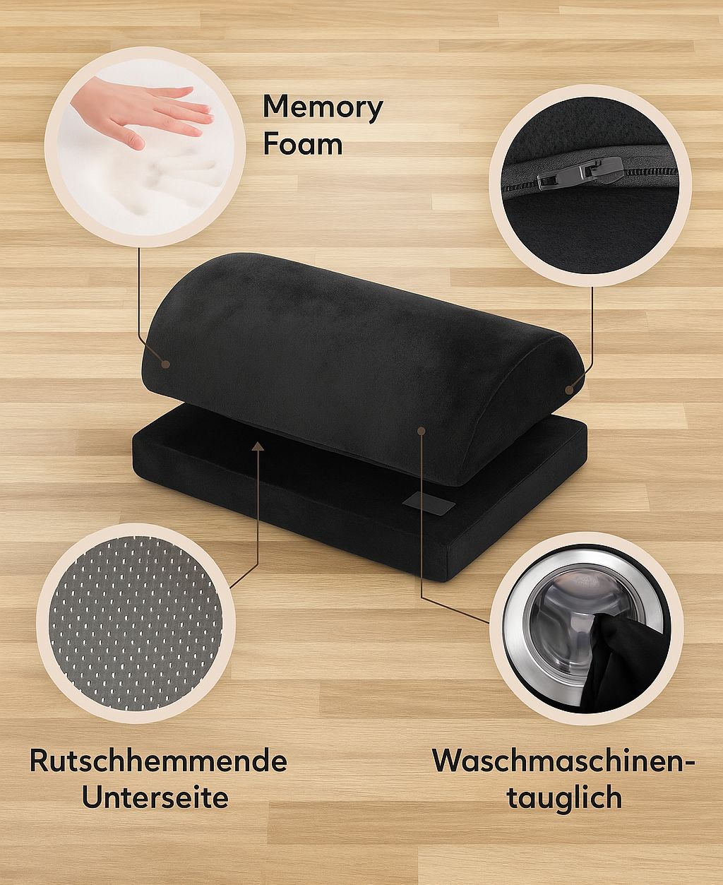 Ergonomische voetsteun